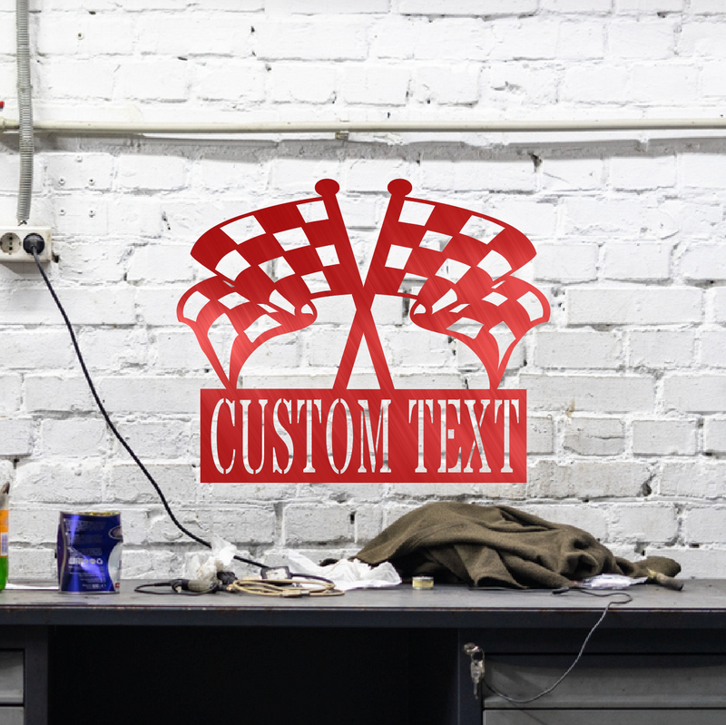 Checkered Flag Monogram