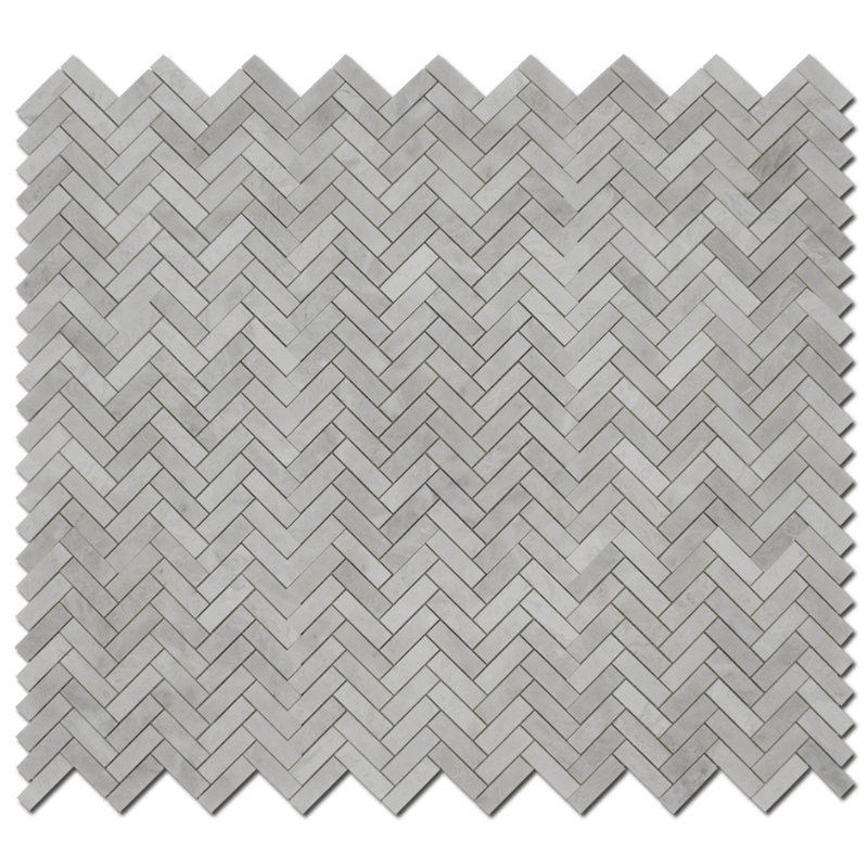 Iceberg 1"x3" Herringbone Polished Mosaic