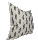 Hollyhock Pillow Cover in Jet, McLaurin + Piercy Textiles