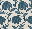 Desert Floral Pillow Cover in Mineral Blue, Thibaut Pillows
