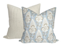 Cornwall Floral Pillow Cover in Spa Blue, Thibaut Pillows