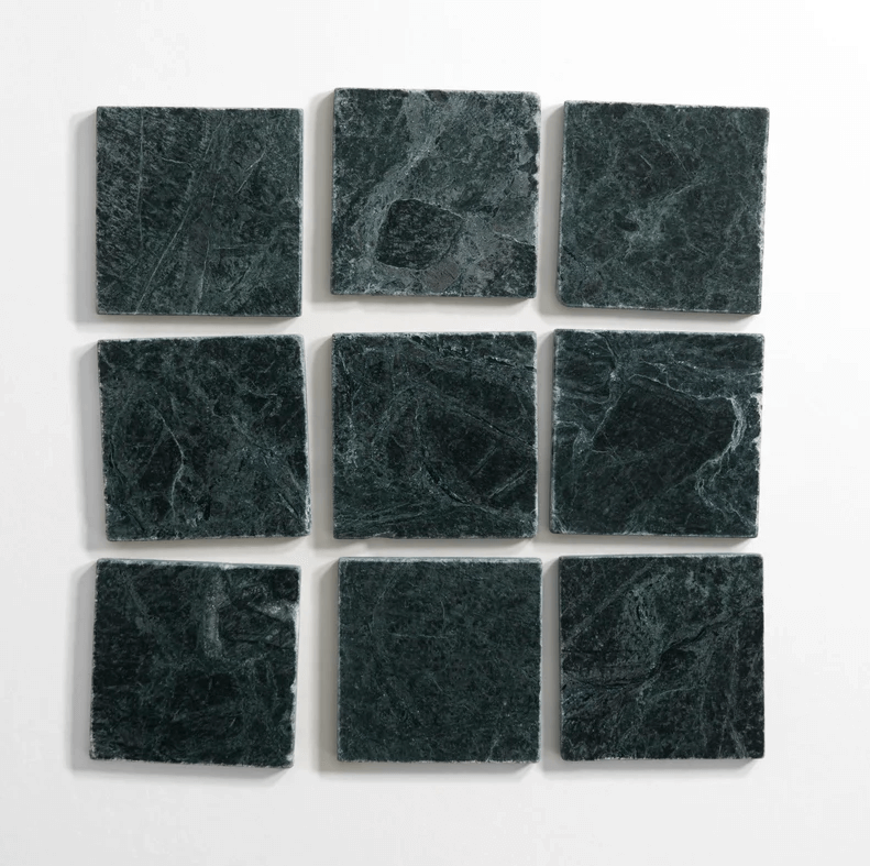 Guatemala Green 4"x4" Tumbled Marble Tile