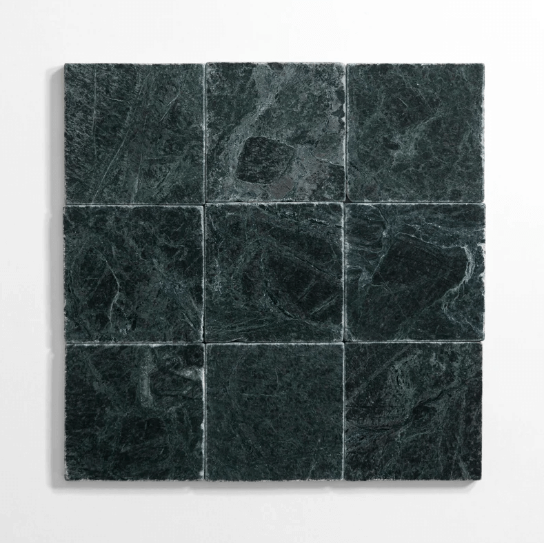 Guatemala Green 4"x4" Tumbled Marble Tile