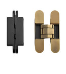 Aged Brass Invisible Door Hinge | Concealed Heavy-Duty Hinge