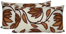 Desert Floral Pillow Cover in Ochre, Thibaut Pillows