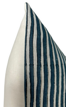 Ticking Pillow Cover in Indian Teal, Walter G Textiles