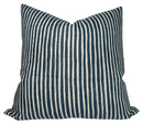 Ticking Pillow Cover in Indian Teal, Walter G Textiles