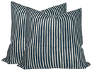 Ticking Pillow Cover in Indian Teal, Walter G Textiles