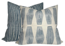 Ticking Pillow Cover in Indian Teal, Walter G Textiles