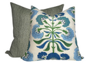 Tybee Tree Pillow Cover in Blue + Green, Thibaut Pillows