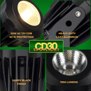 CD30 30W 12V Low Voltage LED Outdoor Aluminum Spotlight Directional Narrow Beam Angle by Kings Outdoor Lighting
