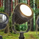 CD30 30W 12V Low Voltage LED Outdoor Aluminum Spotlight Directional Narrow Beam Angle by Kings Outdoor Lighting