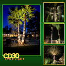 CD30 30W 12V Low Voltage LED Outdoor Aluminum Spotlight Directional Narrow Beam Angle by Kings Outdoor Lighting