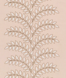 Ready to Ship 16x16 Frondescence Embroidered Pillow Cover in Blush Pink