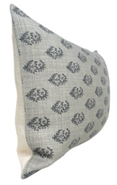 Rajmata Pillow Cover in Grey, Peter Dunham Textiles
