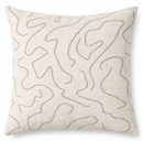 Abstract Boucle Pillow Cover in Ocean