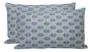 Rajmata Pillow Cover in Mist Indigo, Peter Dunham Textiles