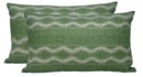 Zanzibar Pillow Cover in Green, Peter Dunham Textiles