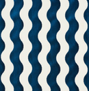 Wave Velvet Pillow Cover in Navy Blue, Schumacher Textiles