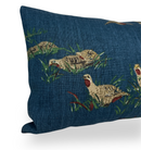 Pointers Covey Pillow Cover in Indigo Blue, Schumacher Textiles