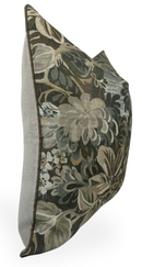 Ready to Ship, 22x22, Night Garden Pillow Cover in Brown with Brown Welt