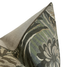 Ready to Ship, 22x22, Night Garden Pillow Cover in Brown with Brown Welt