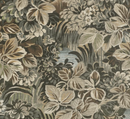 Ready to Ship, 22x22, Night Garden Pillow Cover in Brown with Brown Welt