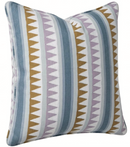 Lomita Striped Pillow Cover in Lavender and Blue, Thibaut Pillows