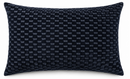 Marlow Cut Velvet Pillow Cover in Midnight