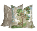 Lincoln Toile Pillow Cover in Green, Thibaut Pillows
