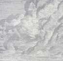 Cloud Toile Pillow Cover in Fog Grey, Schumacher Textiles