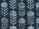 Zinnia Pillow Cover in Indigo Blue, McLaurin + Piercy Textiles