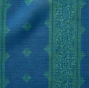 Fez Pillow Cover in Green Indigo, Indoor Outdoor Pillow, Peter Dunham Textiles
