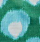 Bukhara Outdoor Pillow Cover in Green/Blue, Indoor Outdoor Pillows, Peter Dunham Textiles