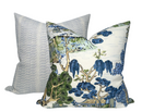 Pilar Pillow Cover in Bluebell, Susan Connor Textiles