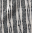 Amida Pillow Cover in Charcoal on Natural, Peter Dunham Textiles