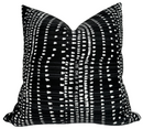 Cape Town Pillow Cover in Black, Thibaut Pillows