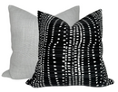 Cape Town Pillow Cover in Black, Thibaut Pillows