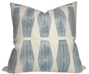 Inlay Pillow Cover in Lake Blue, Susan Connor Textiles