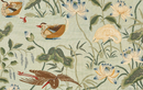 Lotus Garden Pillow Cover in Aqua, Schumacher Textiles