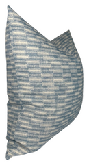 Lacuna Pillow Cover in Azul Blue, Susan Connor Textiles