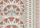 Cairo Pillow Cover in Coral, Thibaut Pillows