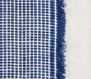 Tulum Casement Embroidered Pillow Cover in Blue, Schumacher Textiles