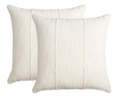 Ivory Mudcloth Pillow Cover