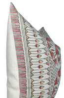 Cairo Pillow Cover in Coral, Thibaut Pillows