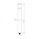 BPLP01 Brutus 18" Black Brass Bollard Light Low Voltage Outdoor Lighting