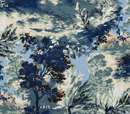 Lincoln Toile Pillow Cover in Navy and Green, Thibaut Pillows