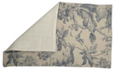 Lita Floral Print Pillow Cover in Blue