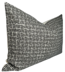 Camber Pillow Cover in Charcoal, Lindsay Alker Textiles
