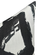 Brushstrokes Pillow Cover in Ebony, Indoor Outdoor Pillows